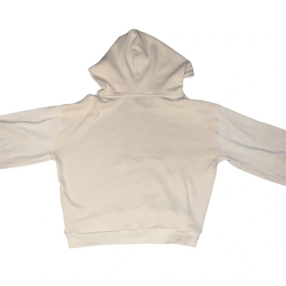 Free People Beach Cropped Cream Pullover Hoodie - Picture 2 of 4